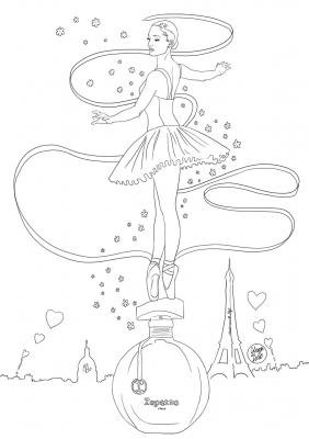 Coloriage repetto parfum mademoiselle stef low